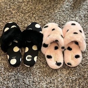 2 pairs of victoria’s secret slippers
